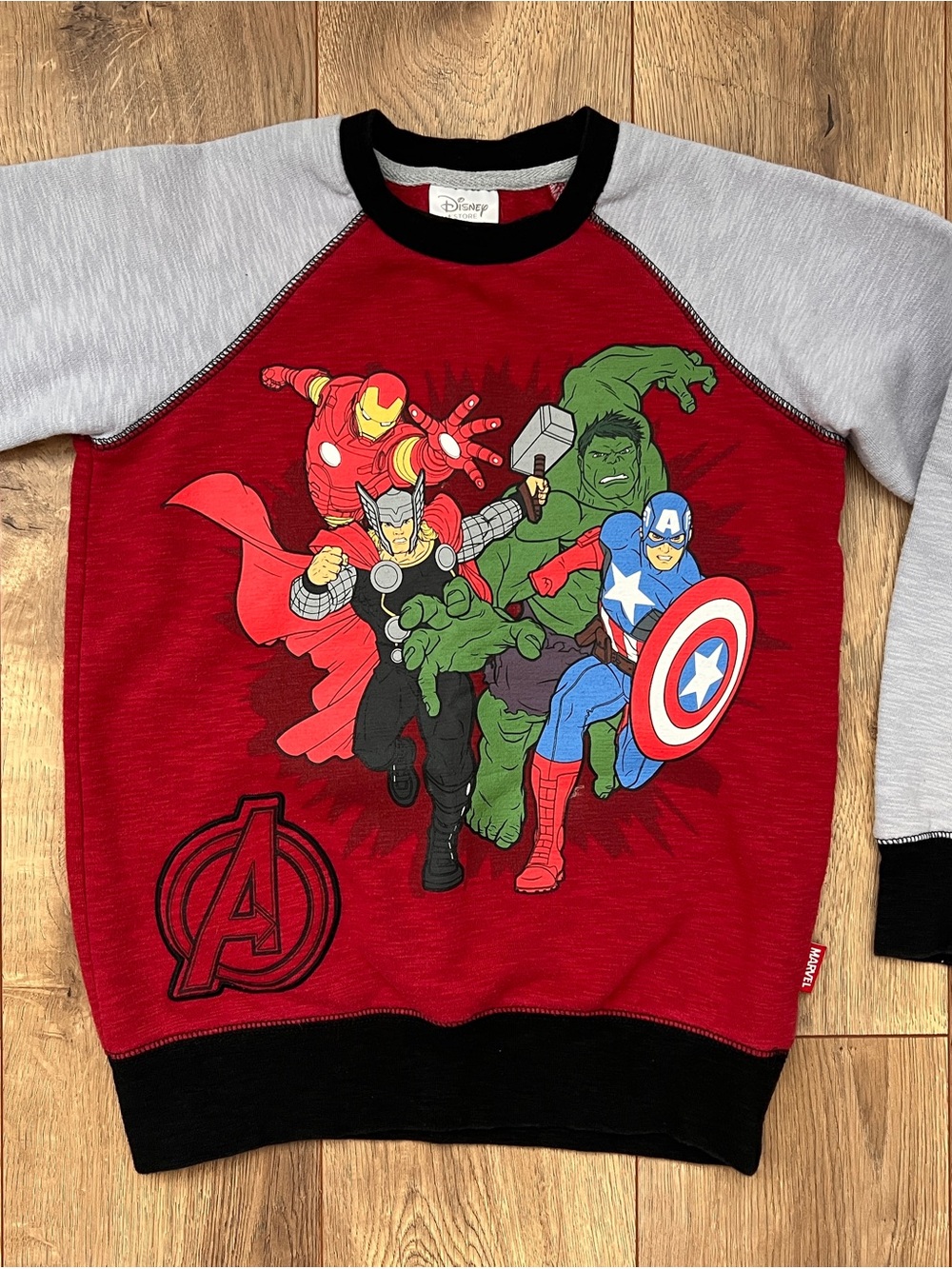Disney Avengers Kids Sweatshirt in Red, Gray and Black